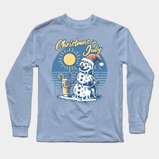 Christmas in July - Melting Snowman Long Sleeve T-Shirt